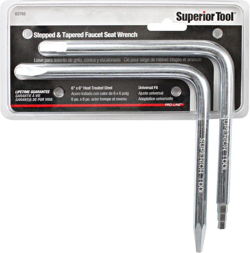 Superior Tool Universal Stepped & Tapered Faucet Seat Wrench Set One Size - Image 2